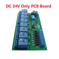 DC 12V/24V 8I8O Digital RS485 Modbus RTU Protocol Switch Control Board DIN35 C45 Rail Box N4D8B08 Relay PLC Expansion Board Vue 24V Board