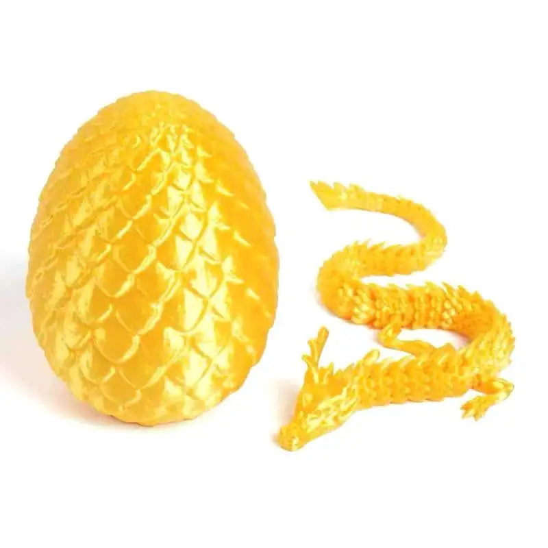 3D Printed 30cm Dragon Egg With Articulated Dragon Model Home Decor Items Room Decoration Sculptures Figurines Desktop Ornament Vue StyleD