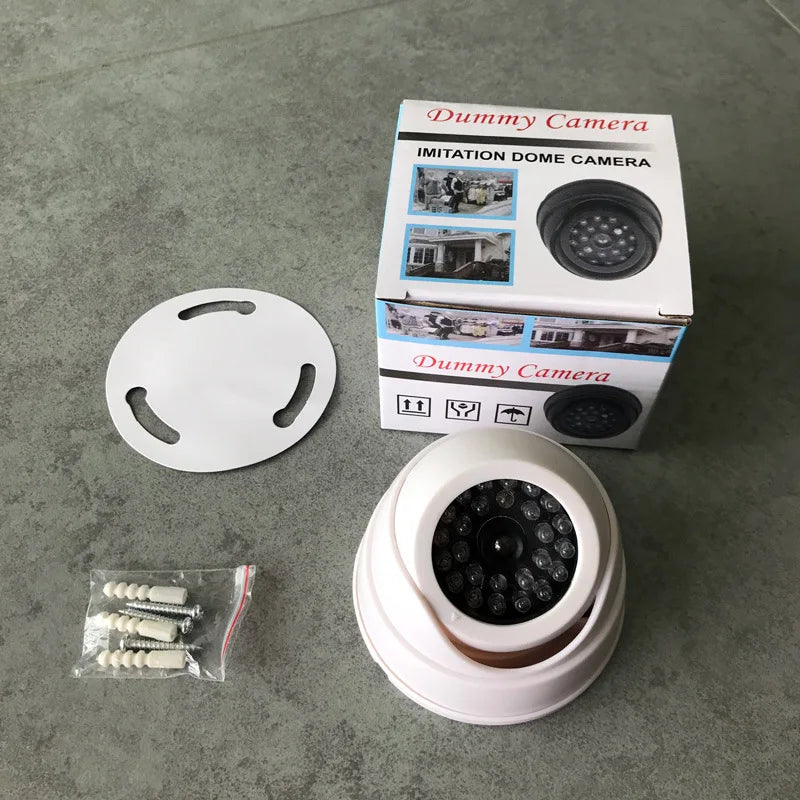 Creative Black/White Conch Dummy CCTV Camera Flashing Red Led Fake Camera Power Via 3AA Battery Surveillance Security System Vue