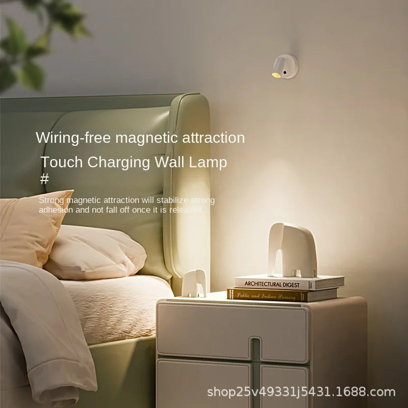 Adjustable Wall Light with Remote Control USB Rechargeable Bedside Reading Wall Lamp COB Touch Control Warm Light for Bedroom Vue