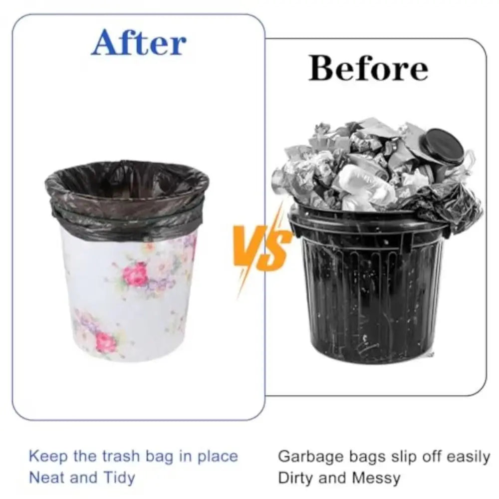 3Pcs Multifunctional Colorful Trash Can Bands Stretchable Elastic Rubber Bands Adjustable Durable Garbage Can Bands Household Vue