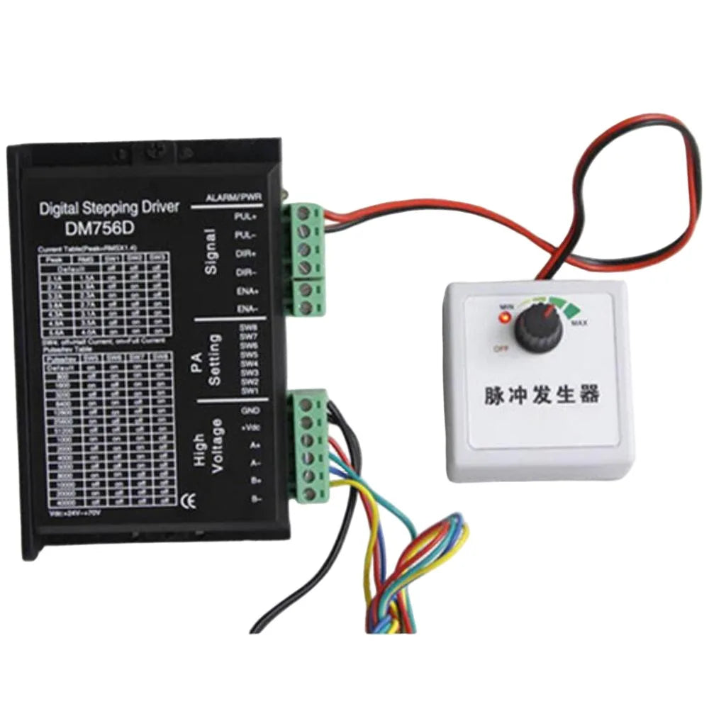 5V Output Stepper Motor Speed Controller Pulse Generator 0-20KHz Adjustable Pulse Regulator for Stepping Motor Speed Regulation Vue