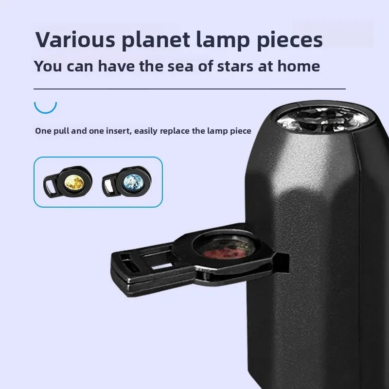 1 lamp 6 planet slidesCreative Moonlight LED Projector Nightlight Dimmable Projection Night Light Ideal Bedroom Home Decoration Vue
