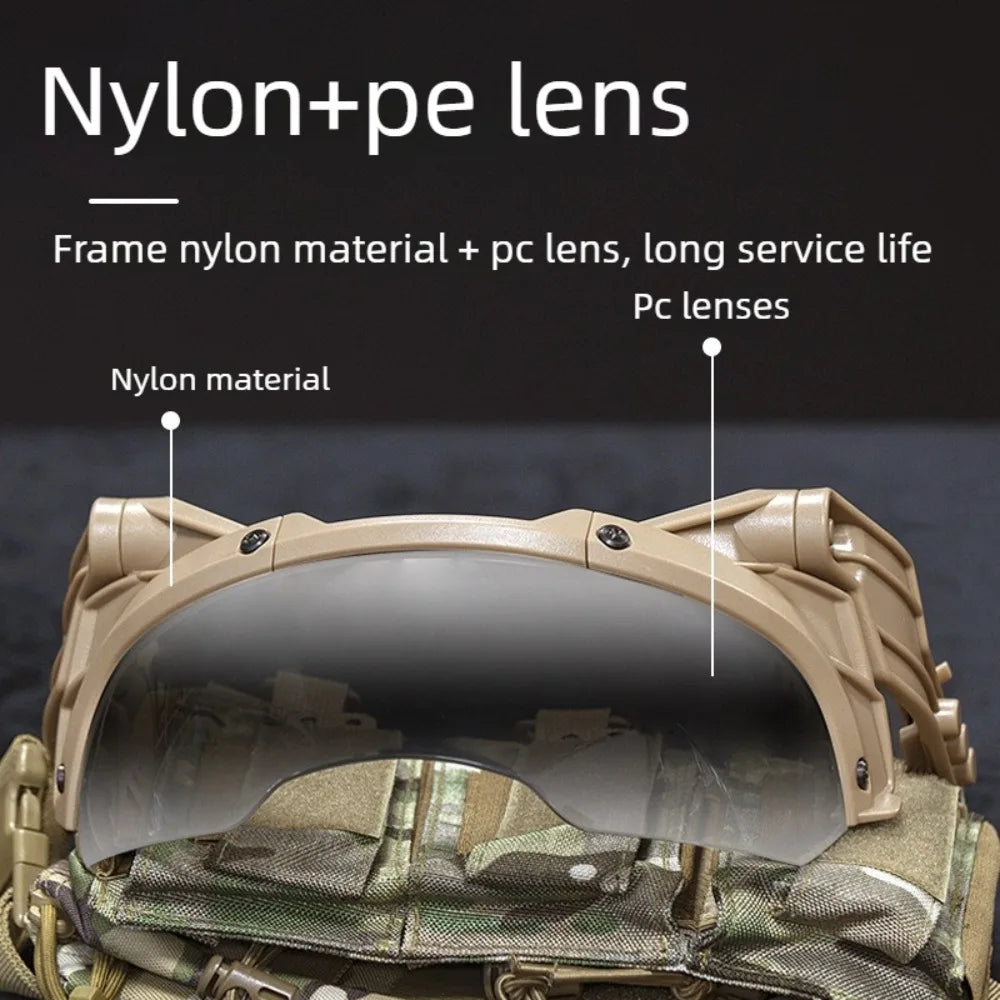 OP Goggles Tactical Goggles FAST Helmet MICH with Adjustable Explosion-proof CS Wearable Myopia Protection Vue