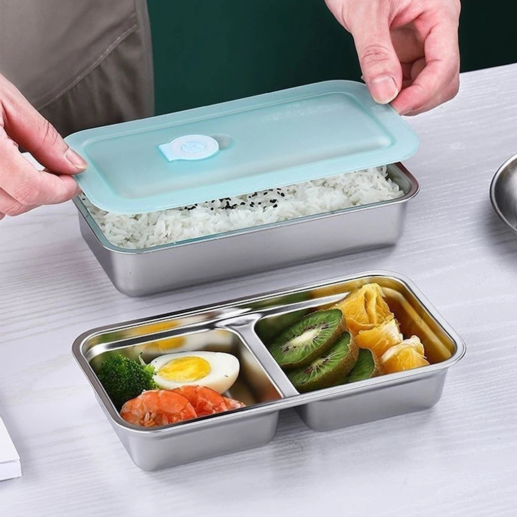 304 Stainless Steel Bento Box | Single & Double Compartment Stainless Steel Bento Box Vue