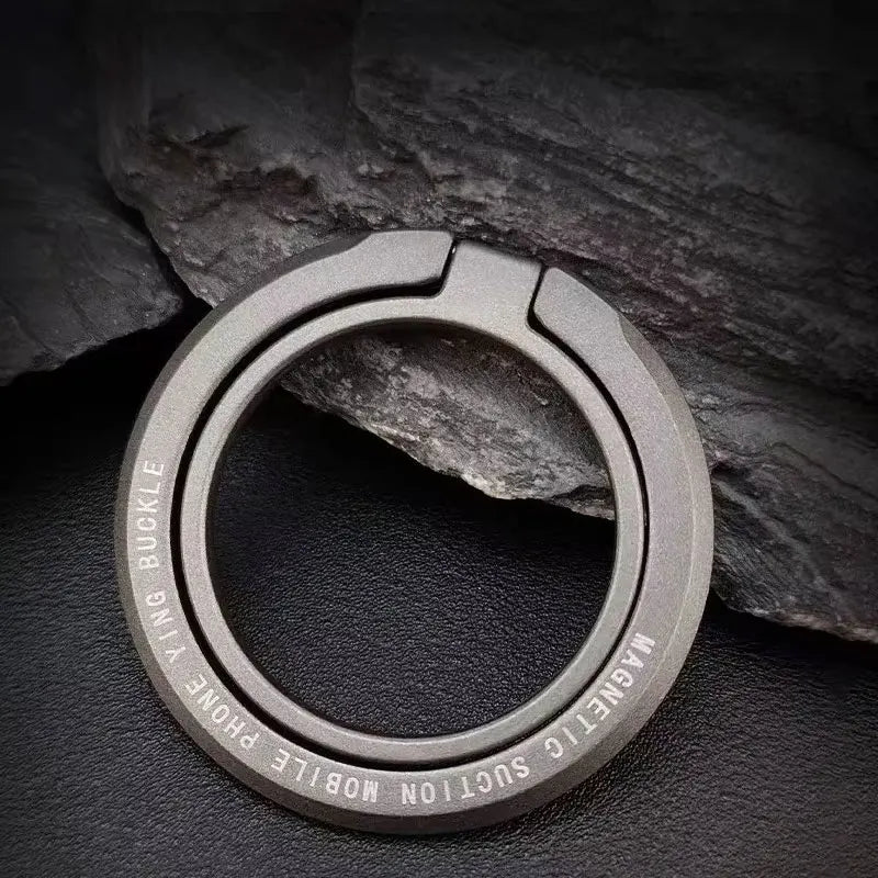 Magnetic Finger Ring Holder For MagSafe Phone Smartphone Accessories for iPhone 17 16 15 Pro Max Magnet Phone Stand Grip Mount Vue GRAY