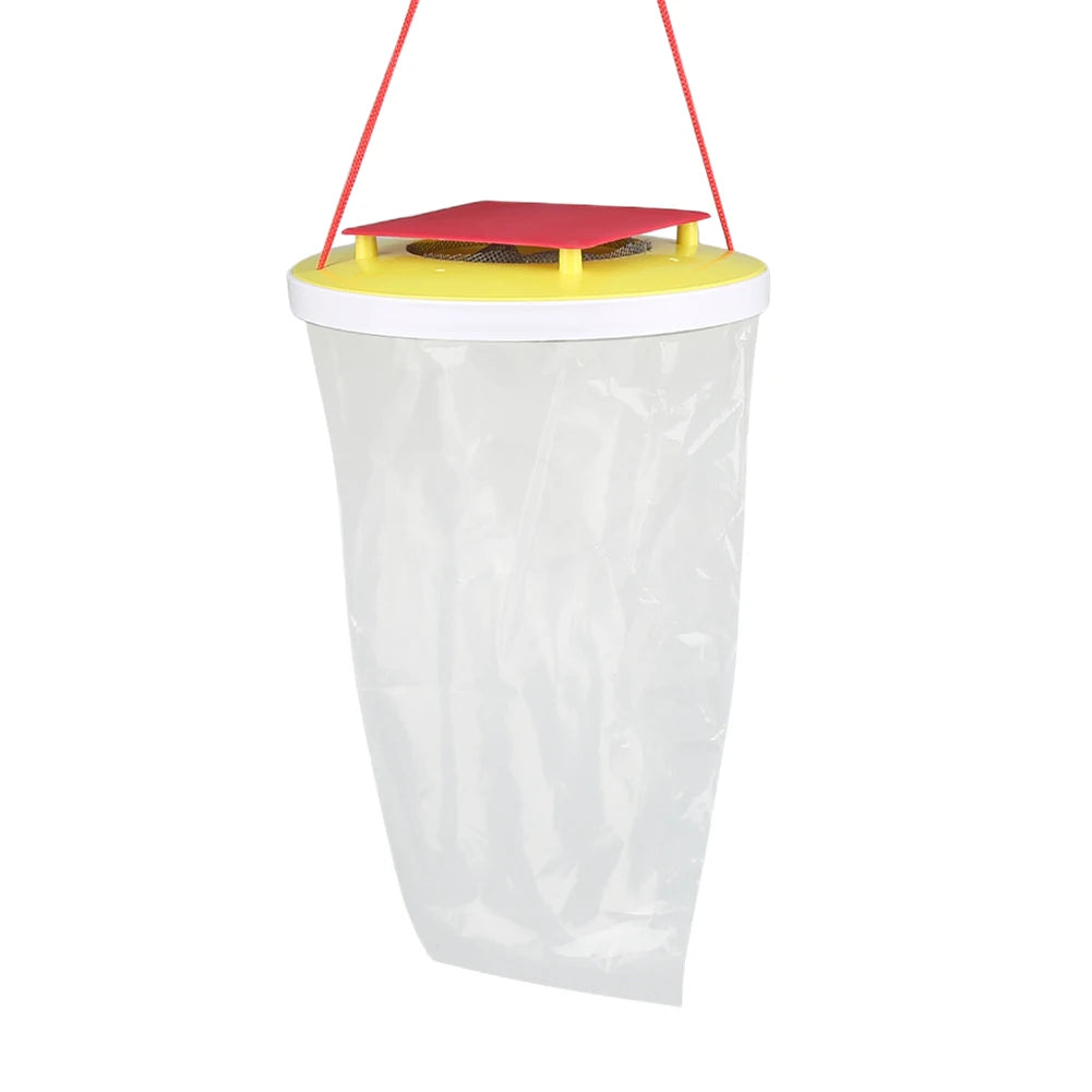 Hanging Fly Trap Bag with Bait – Outdoor Insect Catcher Fly Trap Bag Vue