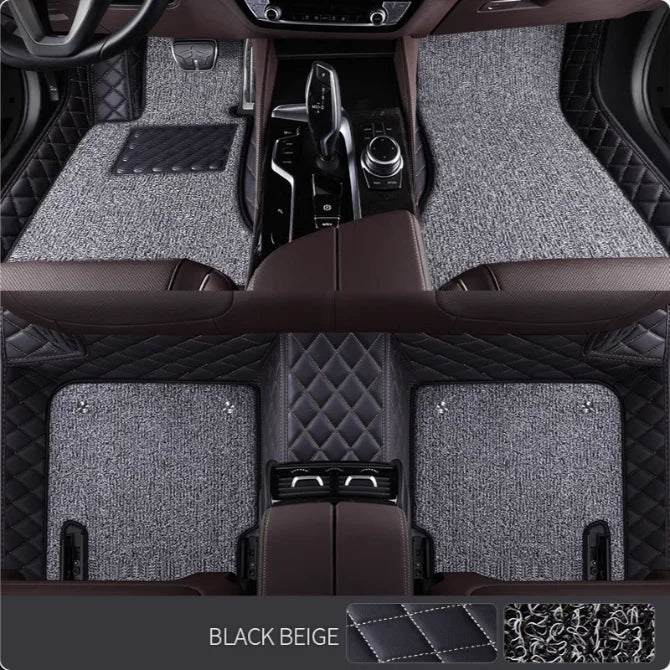 5D Custom PU Leather Floor Mats – Audi A4 B6 2000–2004 Custom Car Floor Mats Vue