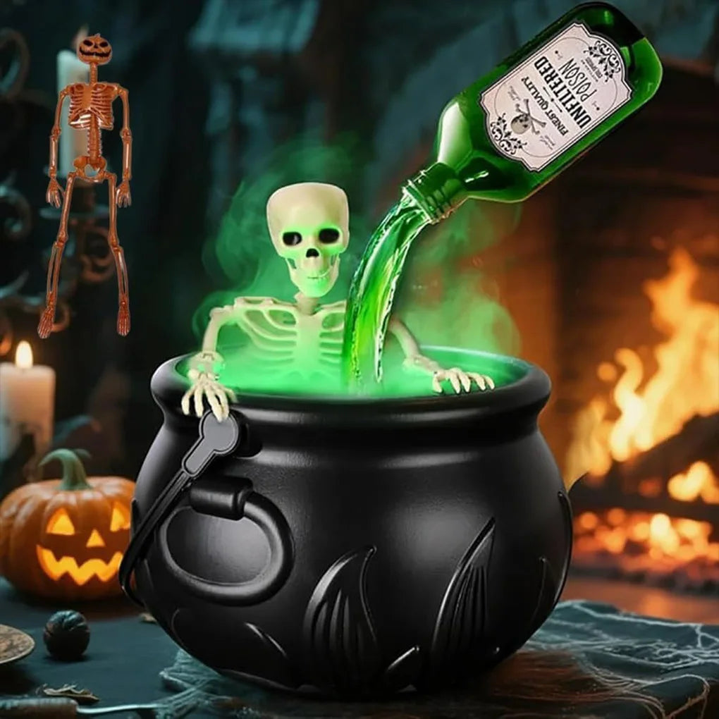 Halloween Witch Wizard Bowl Floating Bottle & Fog Diffuser Decor Halloween Party Decoration Vue