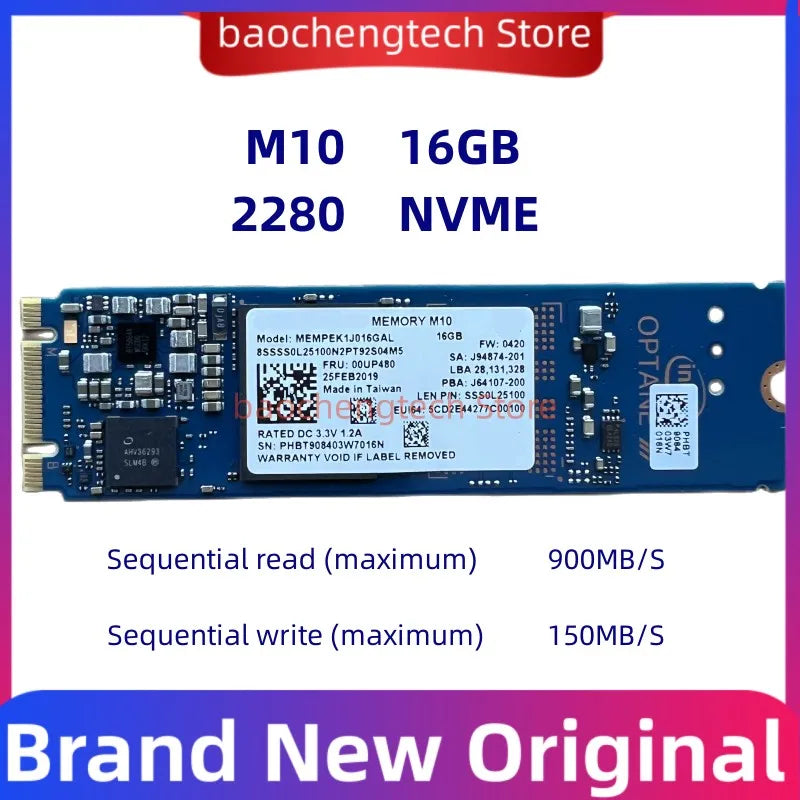 SSD M10 16G 2280 Notebook Hard Disk High Performance Internal Solid-state drive M.2 NVME for Intel Optane Vue Default Title