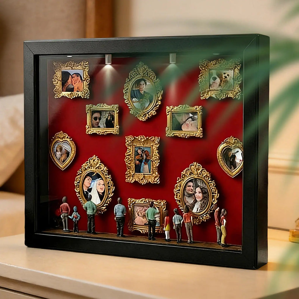 Small Museum Display Box DIY Mini Fugurine DIY Decor Mini Museum Shadow Frame for Wedding Birthday Holiday Apartment Farmhouse Vue