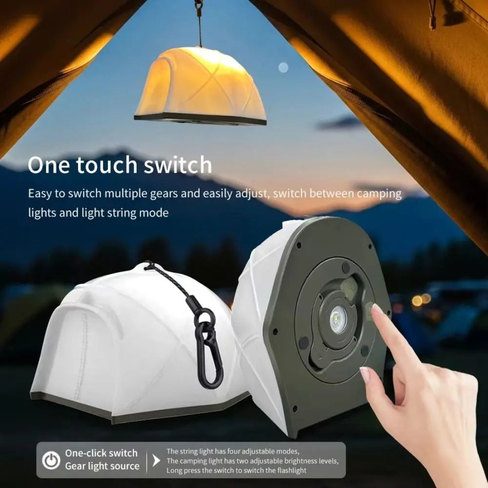 USB Charging LED Outdoor Camping Light Waterproof 10M Length Colorful Tape Measure Light Emergency Flashlight Ambient Light Vue