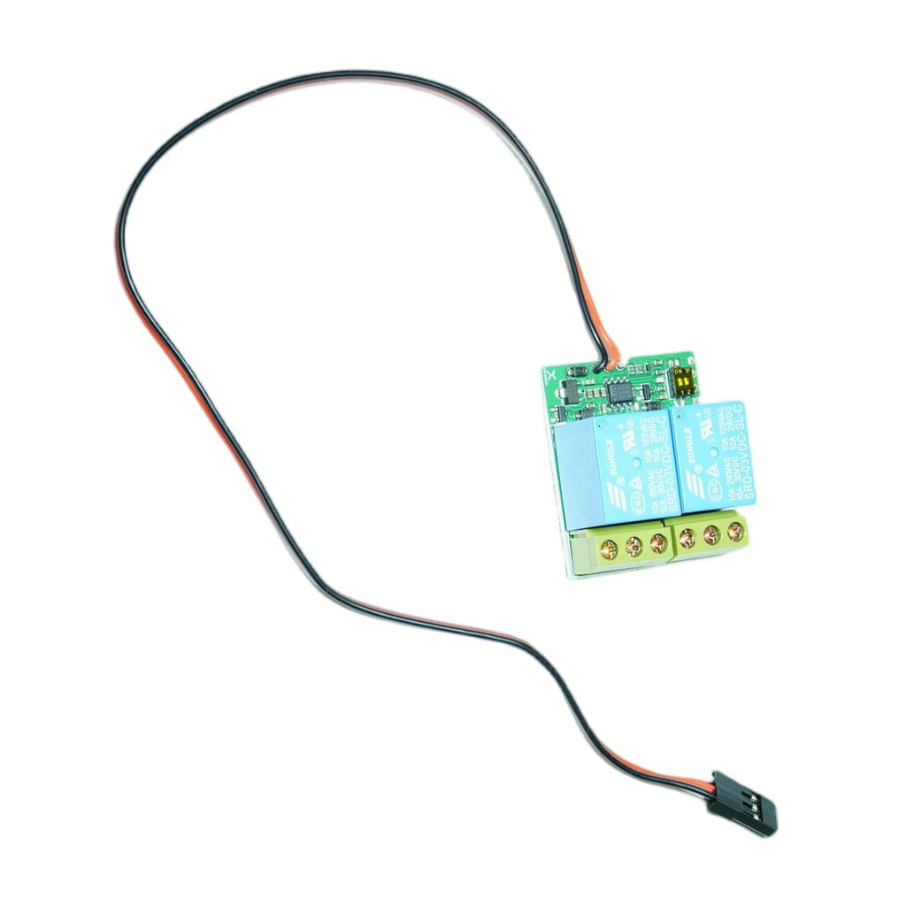 Dual Channel RC Relay Module 4 Working Mode PWM Electronic Switch 3.6-12V 250V/15A for RC Car Boat Motor Forward Reverse Control Vue Default Title