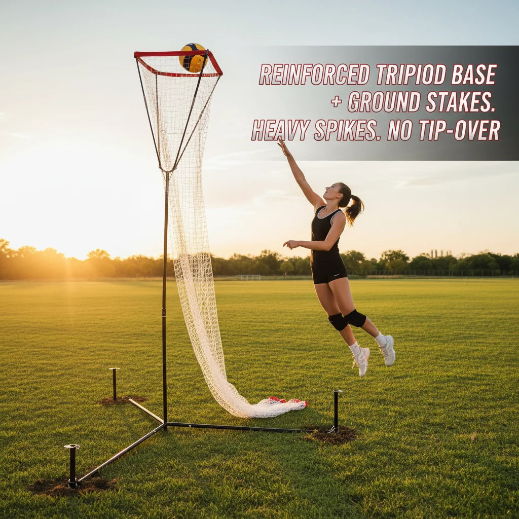Portable Volleyball Training Net | Adjustable 88–130in Height Volleyball Training Net Vue