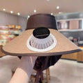 UV Protection Solar-powered Fan Hat Large Brim Adjustable Fishing