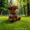 2pcs Highland Cow Figurine Large And Mini Handcrafted Ornament Cute Table Desk Display Gift For Women Kids Christmas Vue A2