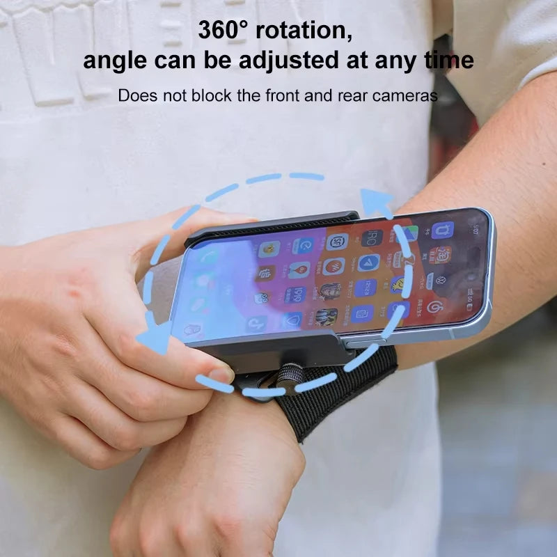 Multi-function Phone Holder for Car 360 Rotation Wristband Mobile Support Universal Phone Stand For Sports Cycling Motorcycle Vue