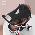 vvocci Baby Stroller Accessories UV Protection Sunshade Carriage Universal Canopy Cover for Prams Infants Car Seat Sun Visor Vue Black with viewing