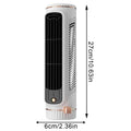 Best Portable Mini Tower Fan USB Rechargeable Bladeless 3 Speeds Cooling for Home Bedroom Office Dorm Study RV Sleep Vue White