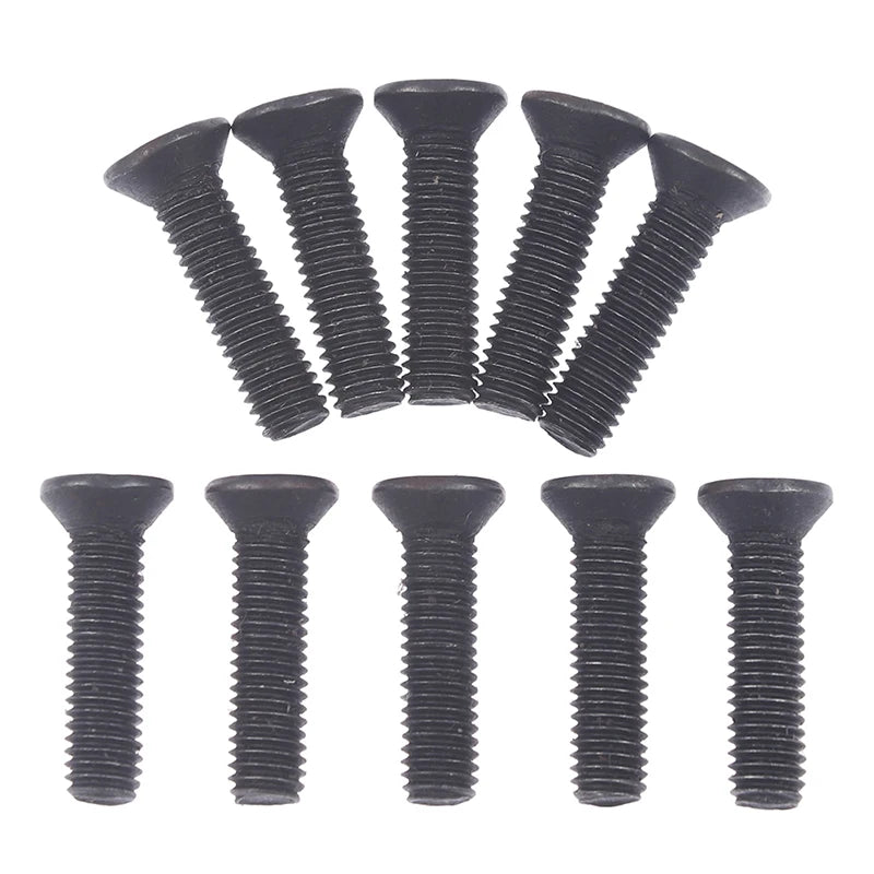 10pcs Drill Chuck Shank Adapter Screws Left-Handed Thread Set Screws M5/M6 22mm Professional Metal Tool Accessories Vue