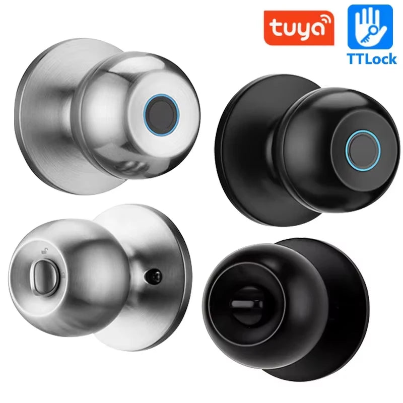 Tuya Door Lock Smart Fingerprint Key Unlock Bluetooth Digital Electronic Door Locks APP Remote Control For Home Bedthroom Vue