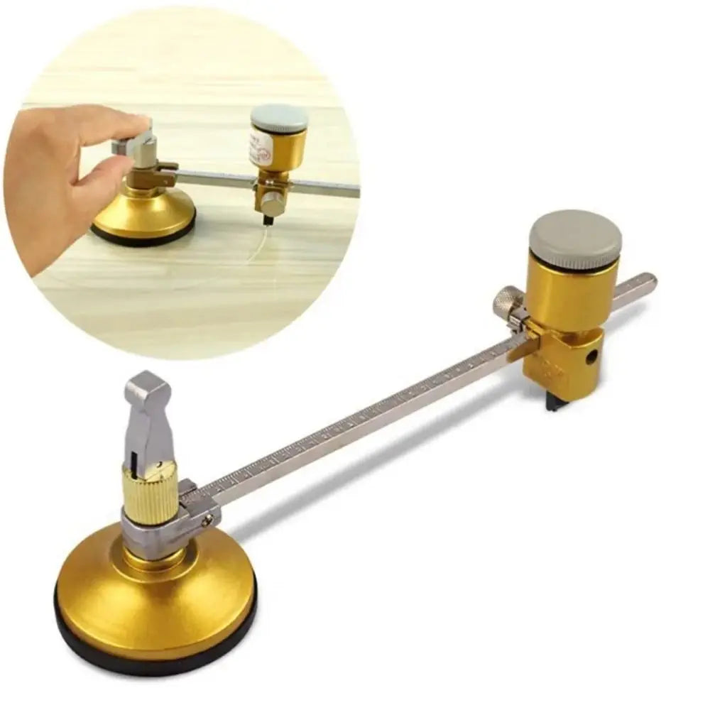 Durable Adjustable Window Hole Opener Circle Glass Marking Tools Glass Cutter With Oil Dropper Manual Tile Cutter DIY Vue