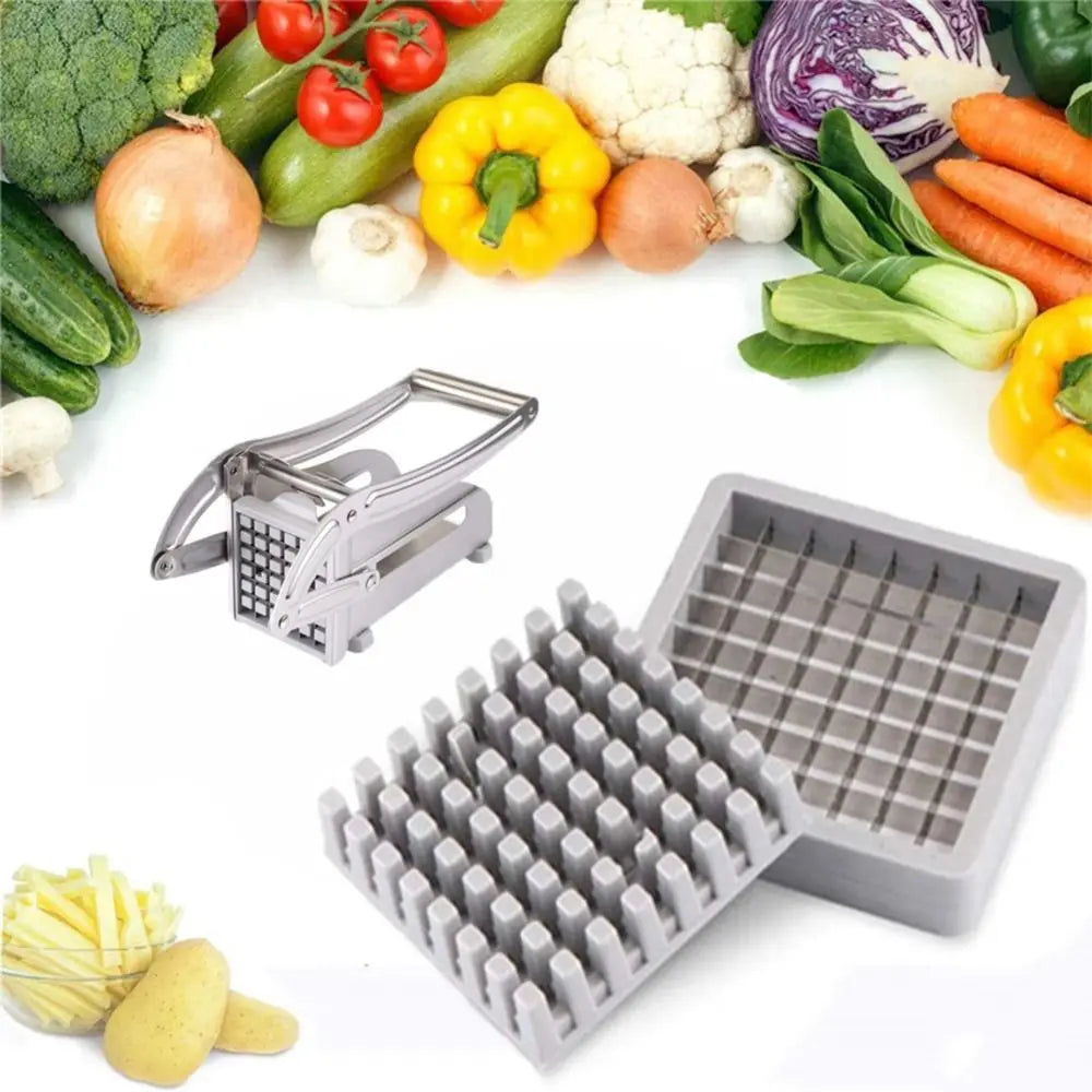Stainless Steel Manual Potato Cutter Blade 36/64 Hole Square French Fries Slicer Blade Rust-proof Durable Vue