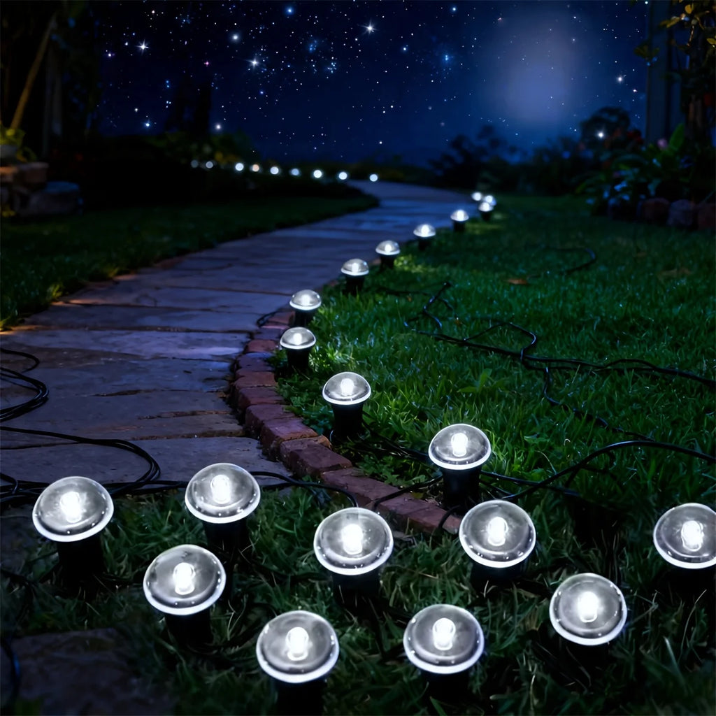 10/20Pcs Solar Pathway Lights, 8 Lighting Modes Ground Stake Outdoor Garden Lights with Auto On/Off Sensor for Lawn Yard Walkway Vue