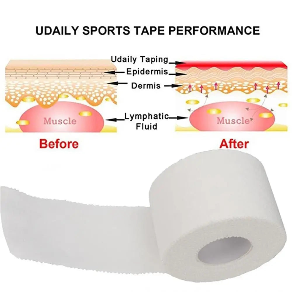 Medical Waterproof Cotton White Premium Adhesive Tape Sport Binding