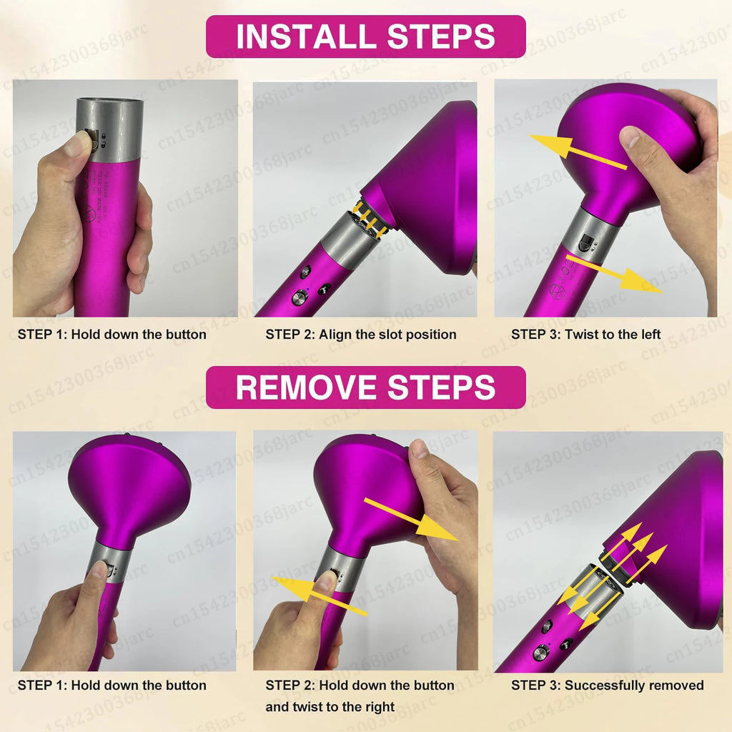 Hair Curler Nozzle Attachments for Dyson Airwrap HS01 HS05 Hair Styling Attachment Vue