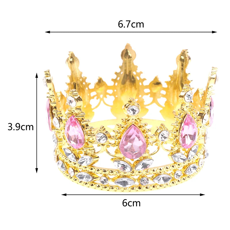 1PCS Cotton Doll Retro Crown Headwear Korea Dolls Cotton Doll Crown For Baby Doll Dress Fashion Doll Accessories Vue