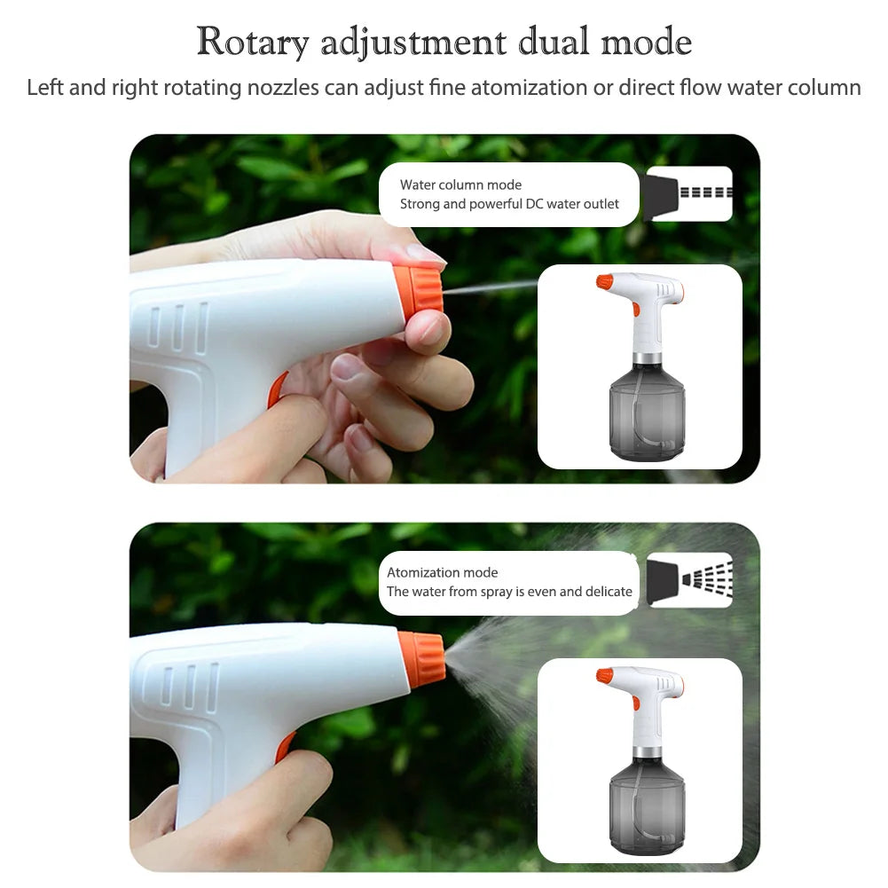 900ml USB Rechargeable Electric Spray Bottle | 360° Nozzle Electric Garden Sprayer Vue