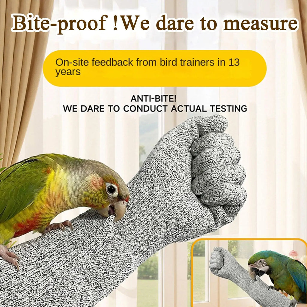 Anti Bite Anti Scratch Pet Grooming Gloves Breathable Protective Guard Gloves for Cat Dog Parrot Bird Training Gardening Vue
