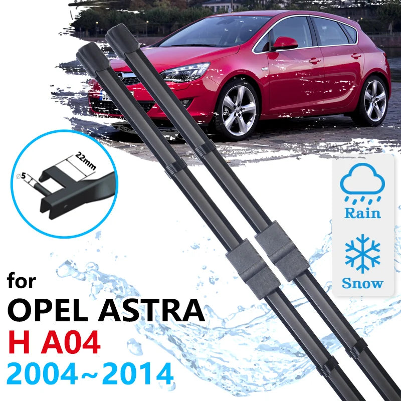 Car Front Wiper Blades for Opel Astra H A04 2004~2014 Windscreen Windshield Accessories 2005 2006 2007 2008 2009 2010 2011 2012 Vue Right Hand Drive