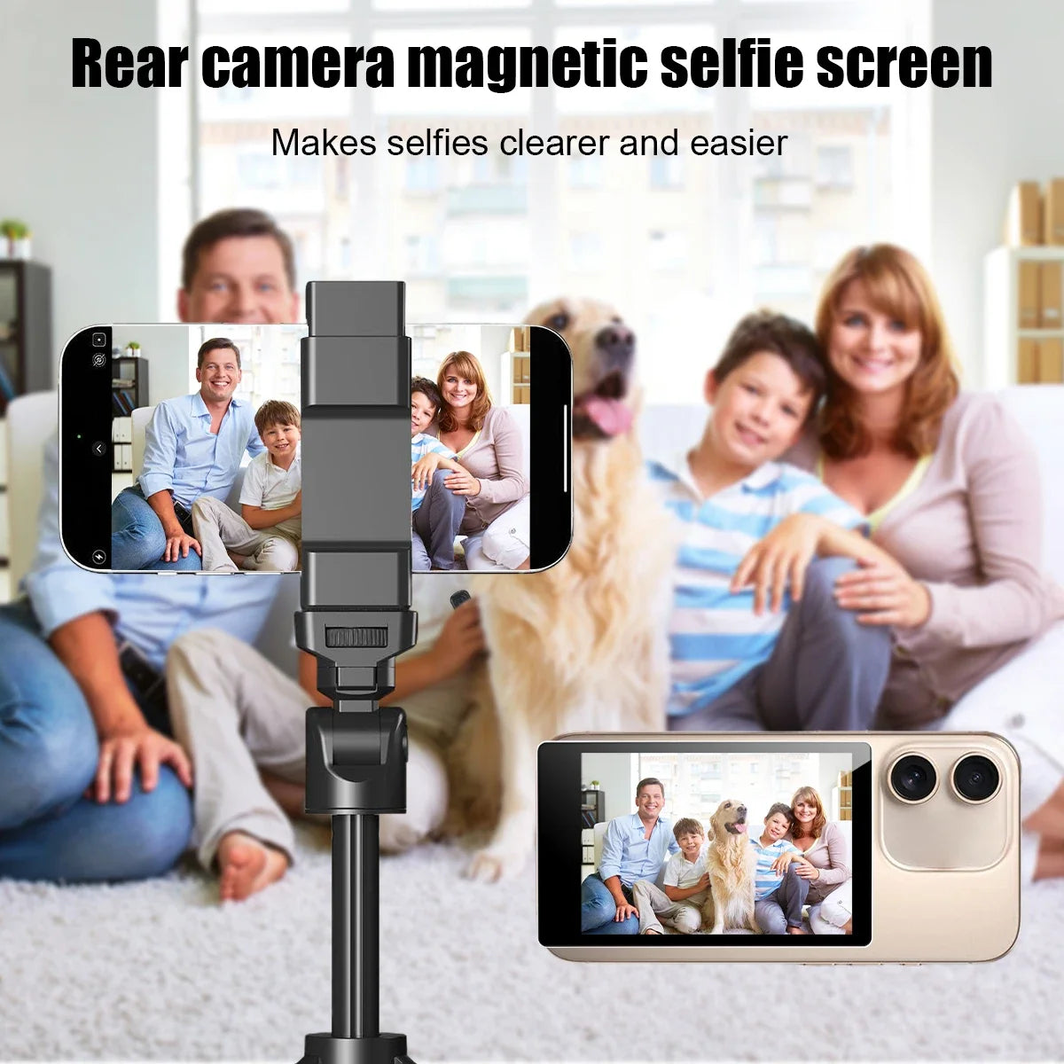 Wireless Magnetic Monitor Screen for Live Selfie Monitor Screen with Screen Mirroring Vlog Live Stream Selfie Monitor Vue