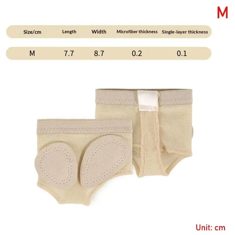 Forefoot Pad Ballet 1Pair Half Shoes Pads XSXL Toe Protection Flexible Comfort for Yoga Pilates Dancing Class Vue M Skin color