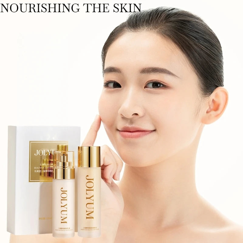 Camel Milk Moisturizing & Rejuvenating Set, Includes Moisturizing Essence Water 120ml and Rejuvenating Moisturizing Essence Lotion 80ml, Which Replenishes Skin with Moisture and Gives It a Hydrated and Supple Appearance. Easy Vue