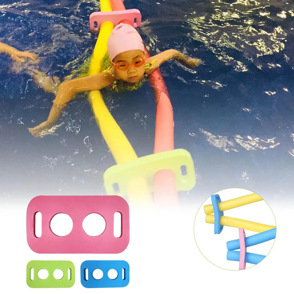 3pc Pool Noodle Connector Non-Slip EVA Swimming Float Joint Safety Training Aid for Kids, Durable Water Connector for Lake River Vue
