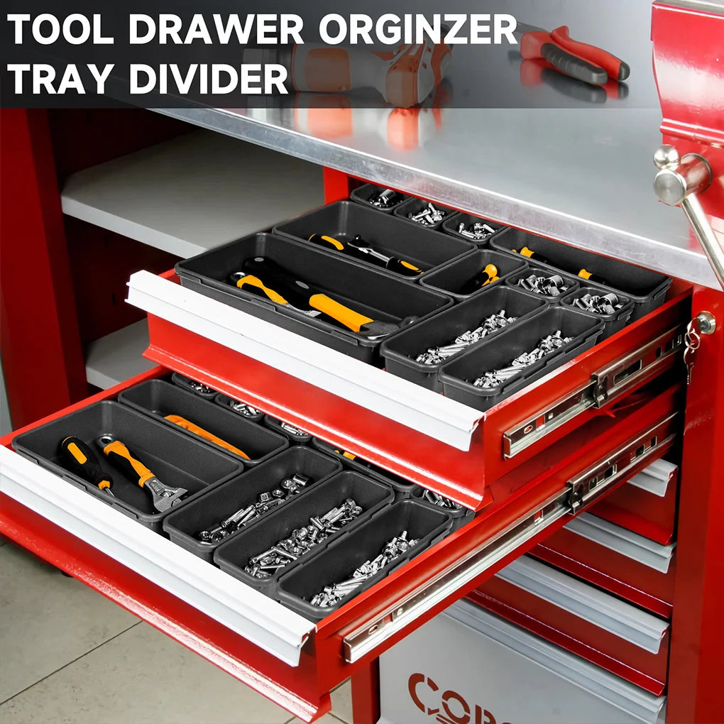 36-Pc Interlocking Drawer Organizer & Tool Tray Set Drawer Organizer Set Vue