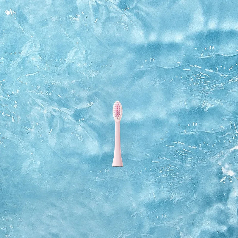 4 Pieces Replacement Heads for XC-A8 Ultrasonic Electric Toothbrush Sonic Tooth Brush Rechargeable Adults Smart Timer Waterproof Vue 4 pieces pink