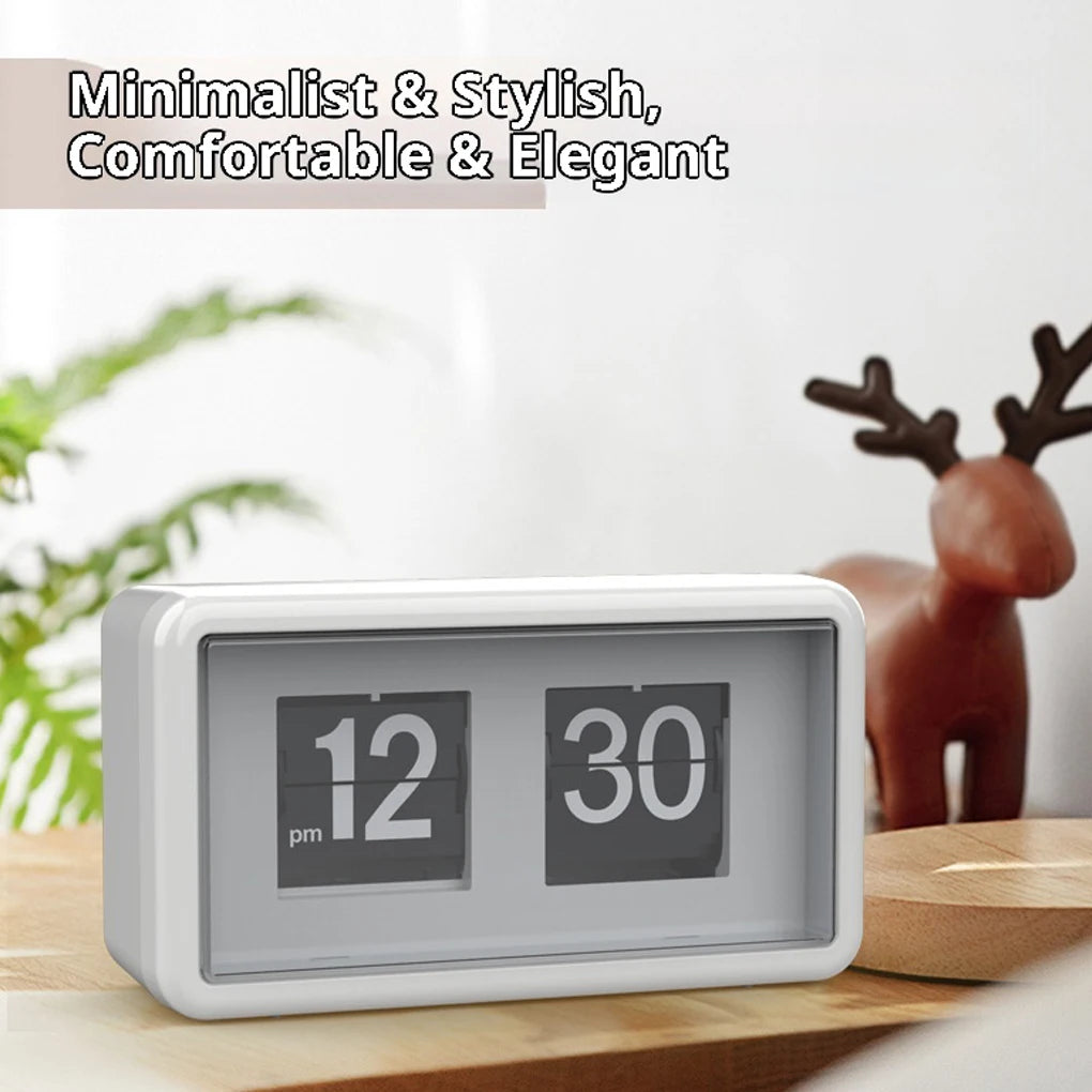 FangNymph Flip Clock Transparent Case – Wall & Table Alarm Flip Alarm Clock Vue