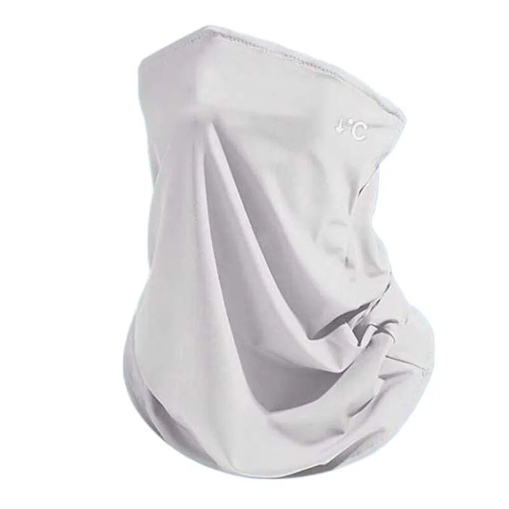 UPF50+ Ice Silk Mask Quick Drying Neck Protection Sun Polyester