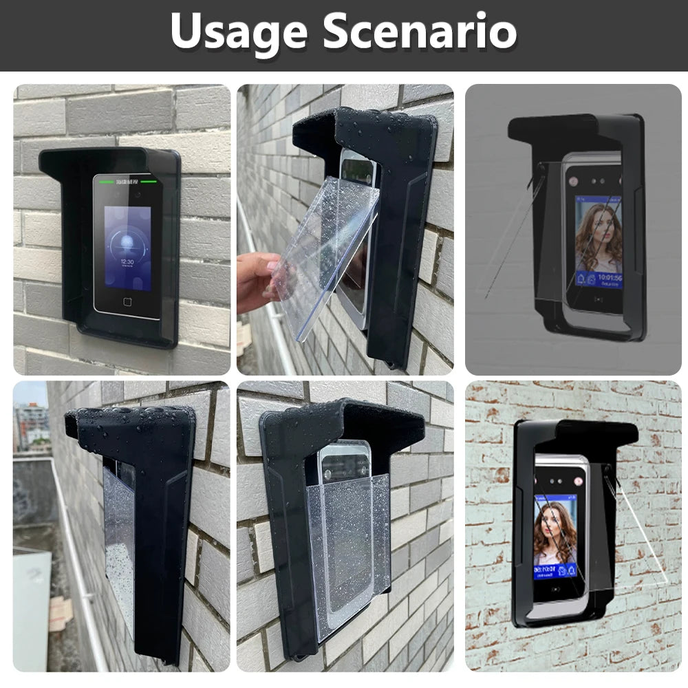 Rainproof Cover for Access Control Keypad Waterproof Case Rain Protection Protector Doorbell Card Reader Sunshade Sun Shell Vue