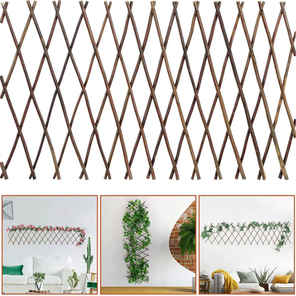 Expandable Plant Climbing Lattices Trellis Fence Screen Willow Fencing for Climbing Plants Support Vue Default Title