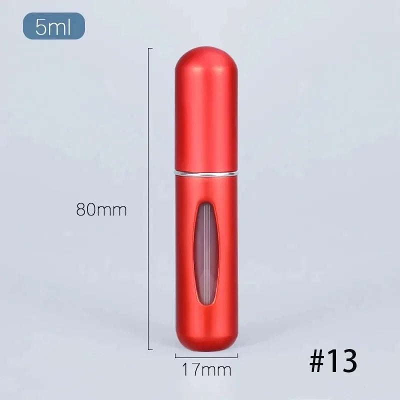 vvocci For Cosmetics Mini Aluminum Spray Alcochol Empty 5ml Refillable Bottle Portable Perfume Atomizer Liquid Container Vue M13 13