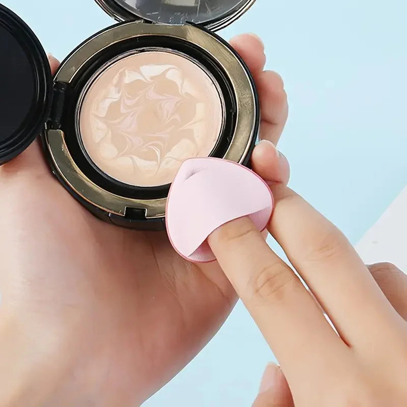 20/10pcs Finger Air Cushion Sponge Powder Puff Set Mini Puff Foundation Powder Detail Makeup Sponge Face Concealer Cosmetic Puff Vue