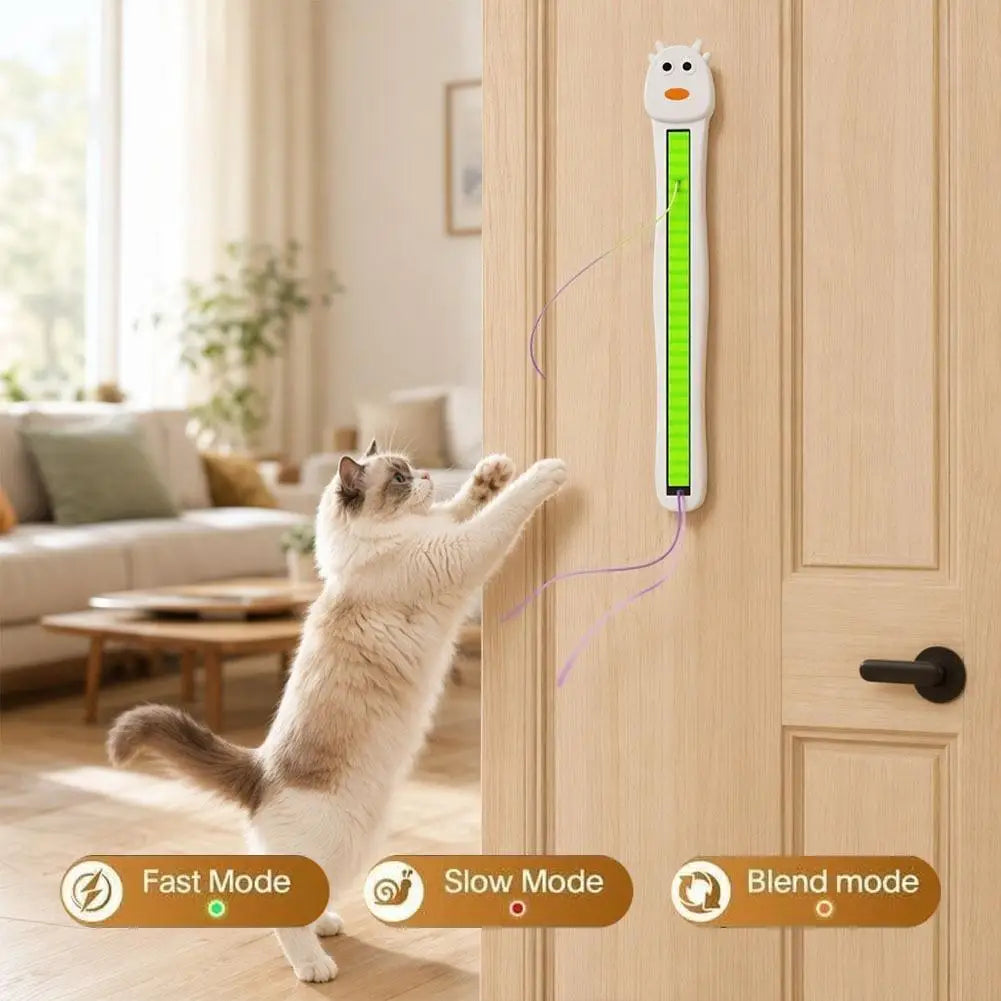 USB Charging Pet Toys Funny Flying Cat Funny Artifact Wall-mounted Automatic Cat Funny Toy Automatic Rope Twirling Convenient Vue