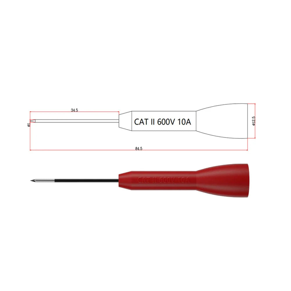 2pcs 1mm Test Probe Insulation Multi-meter Needle Bendable Flexible Probe Stainless Circuit Repair Test Pins For 2mm Test Leads Vue
