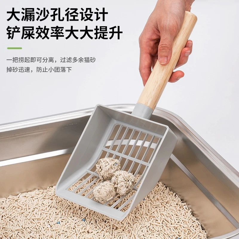 Large Covered Stainless Steel Cat Litter Box Easy To Clean Anti Splash With Scoop For Apt Owners And Indoor Pets Hygienic Gift Vue