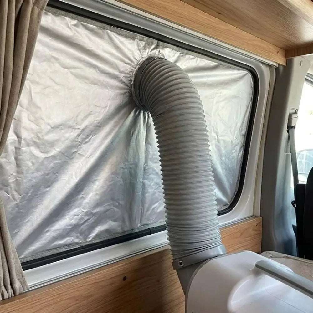 Thickened Truck Portable Air Window Seal Cloth Heat Insulation Rainproof AC Exhaust Hose Cover Sun Protection Universal Vue